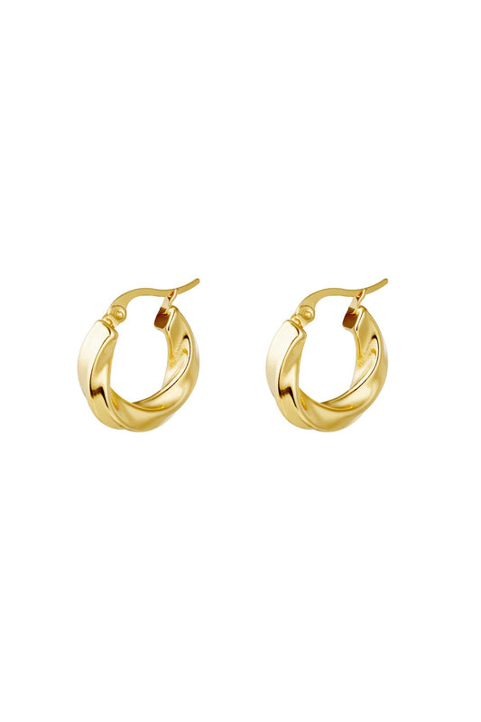 Swirl earrings | Gold