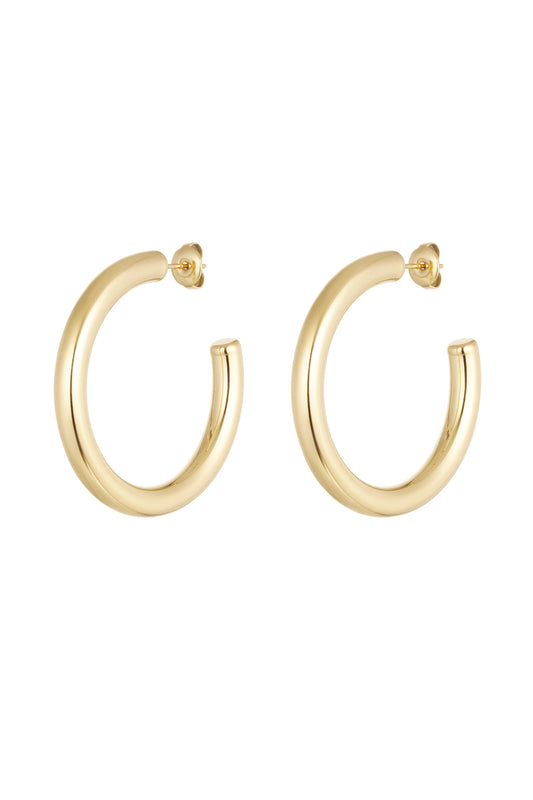 Earrings medium | Gold