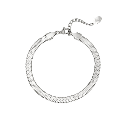 Flat bracelet | Silver