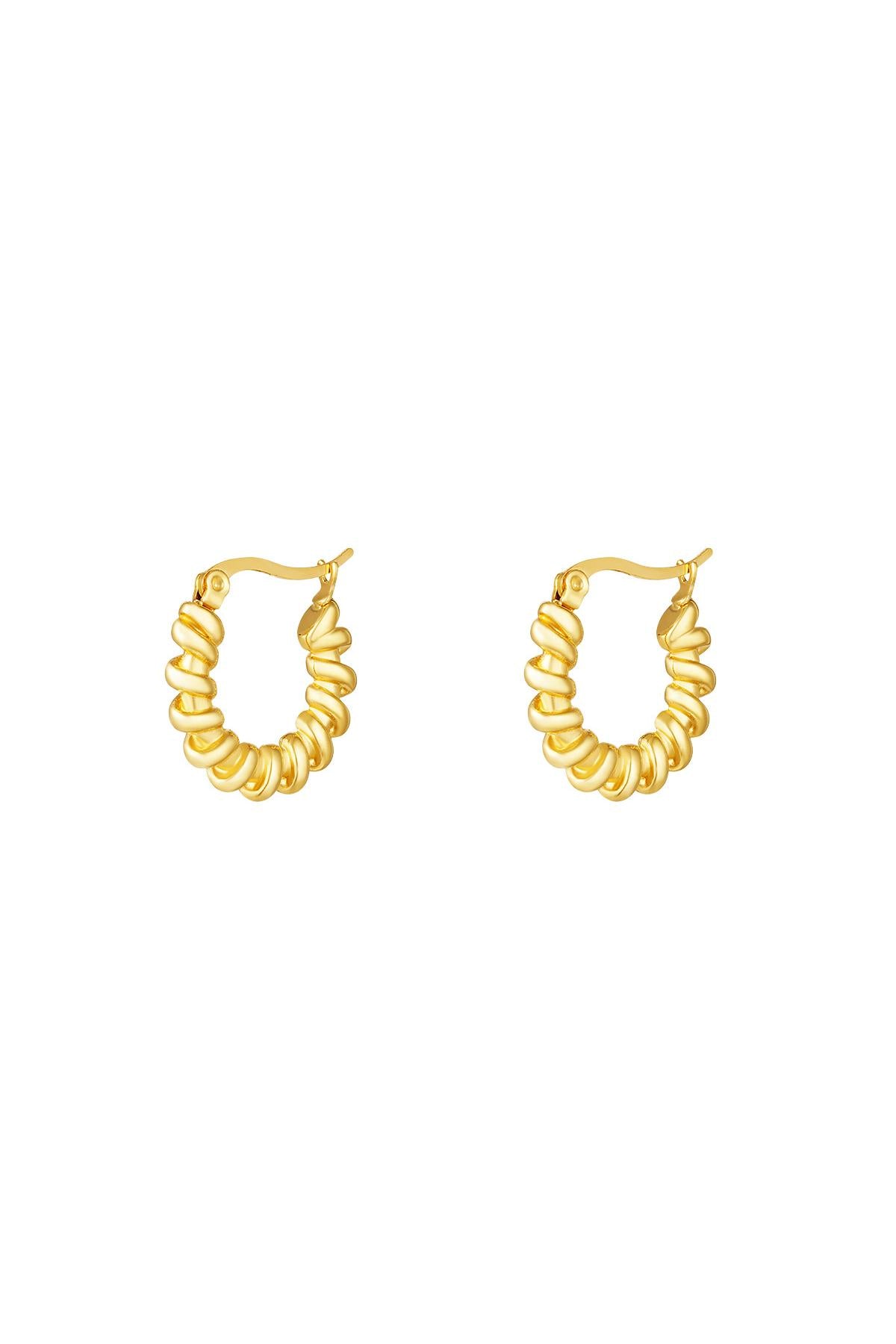 Chunky earrings | Gold