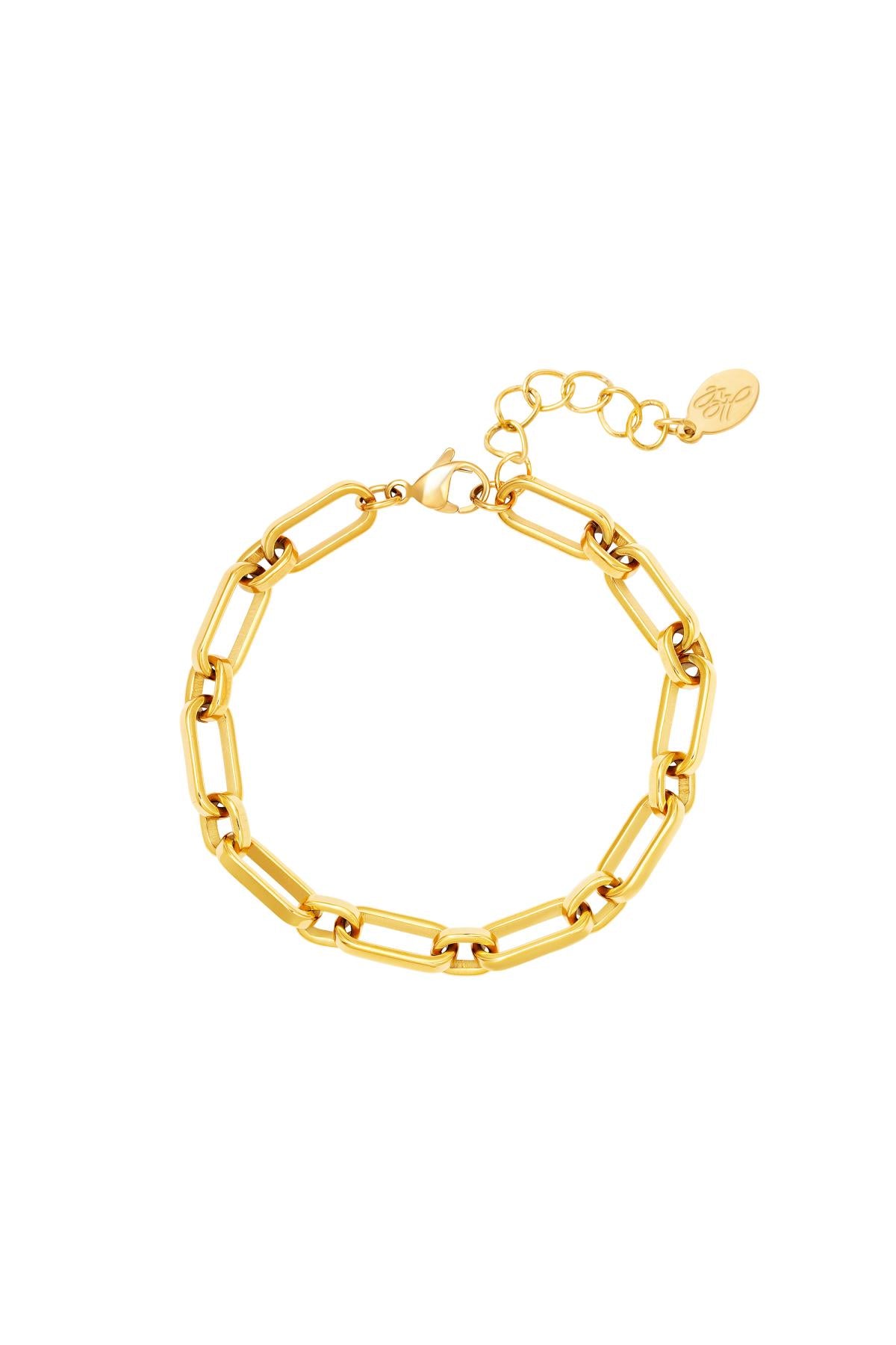 Chunky chain bracelet | Gold