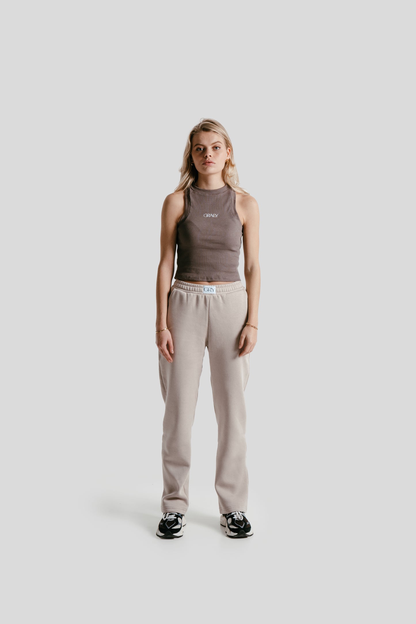 Straight leg jogger | Sand