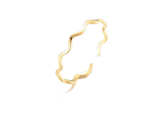 Wavy ring | Gold