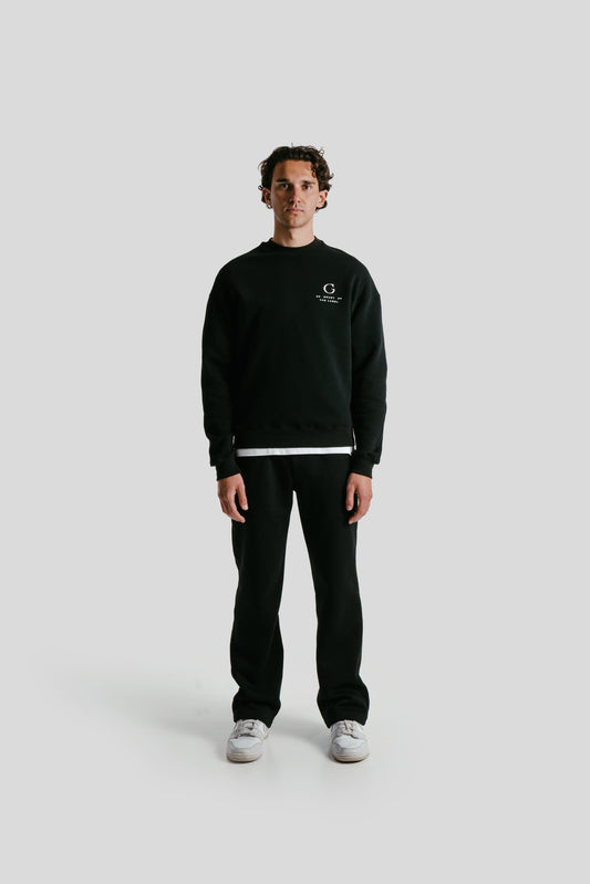 Initial sweater | Black
